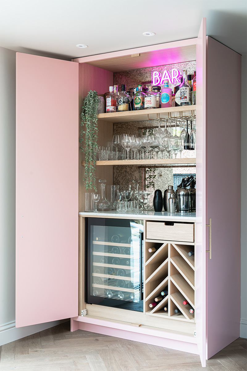 Pink drinks pantry 