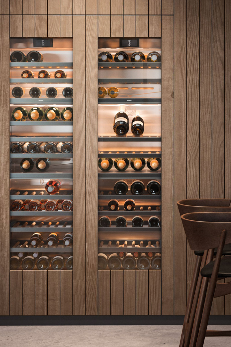 Wooden wine fridge 