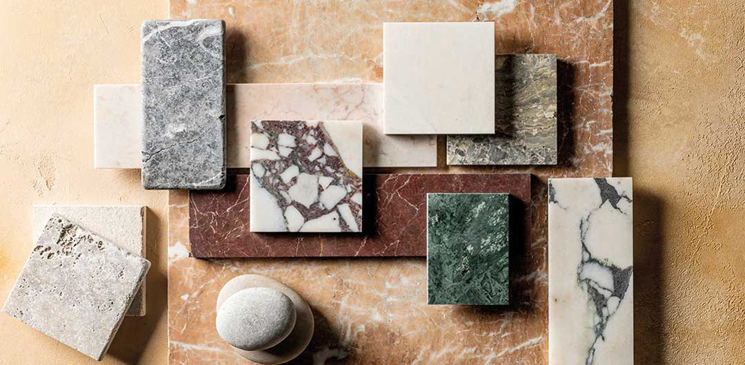slabs of marble
