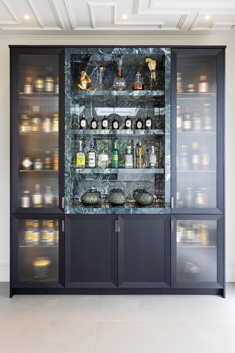 Large glass and drinks storage 