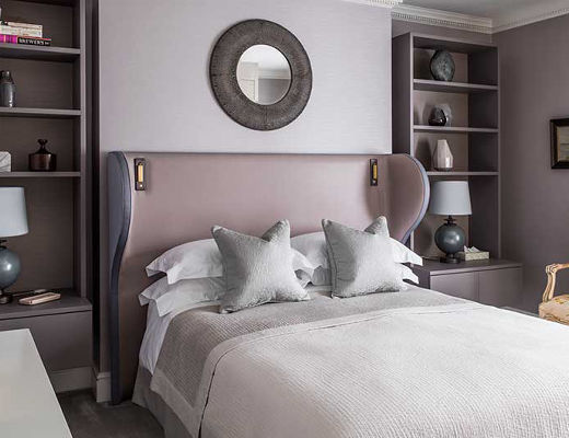 The bed is the central point for your bedroom layout
